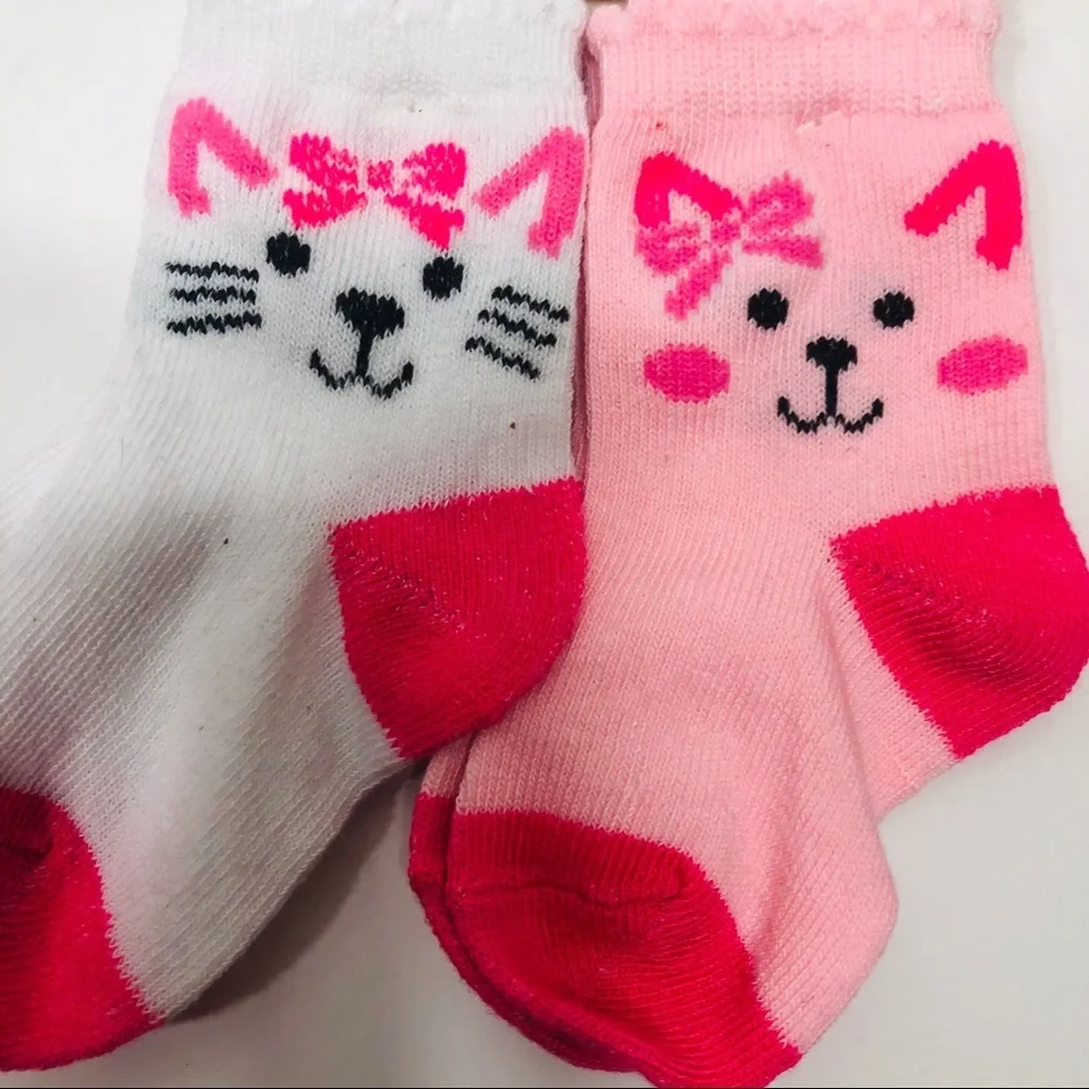 “Angel of Mine” Two Pair Baby Socks